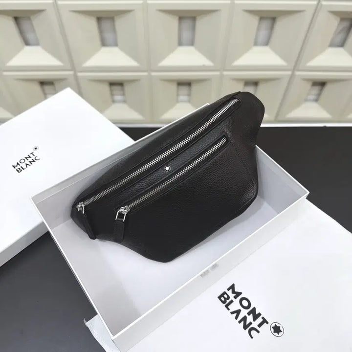 [BUNJANG] Montblanc Black Crossbody Hip Bag / 몽블랑 힙색 블랙 크로스백
