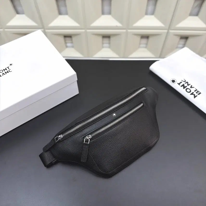 [BUNJANG] Montblanc Black Crossbody Hip Bag / 몽블랑 힙색 블랙 크로스백