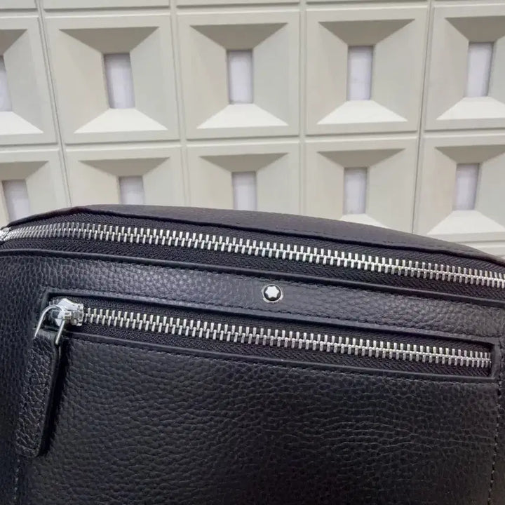 [BUNJANG] Montblanc Black Crossbody Hip Bag / 몽블랑 힙색 블랙 크로스백