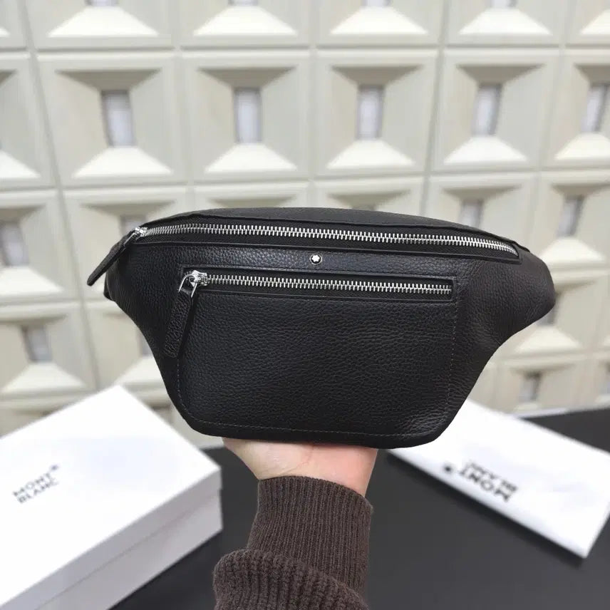 [BUNJANG] Montblanc Black Crossbody Hip Bag / 몽블랑 힙색 블랙 크로스백