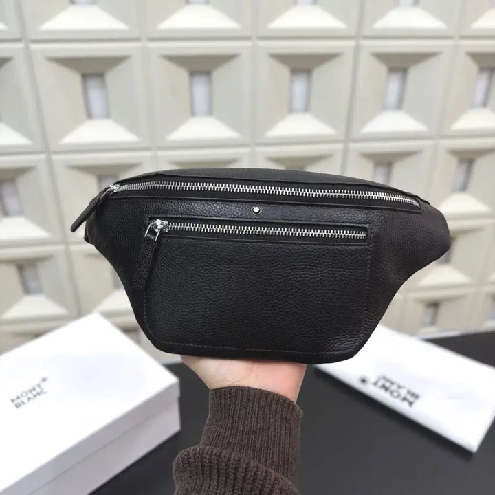[BUNJANG] Montblanc Black Crossbody Hip Bag / 몽블랑 힙색 블랙 크로스백