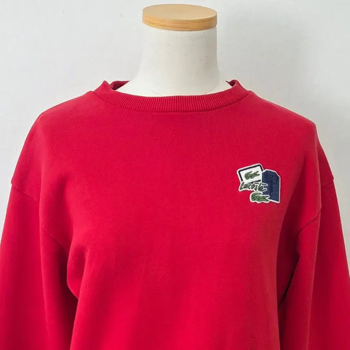 [BUNJANG] Lacoste Red Sweatshirt Dress / 빈티지 만원샵 라코스테 레드 맨투맨 원피스