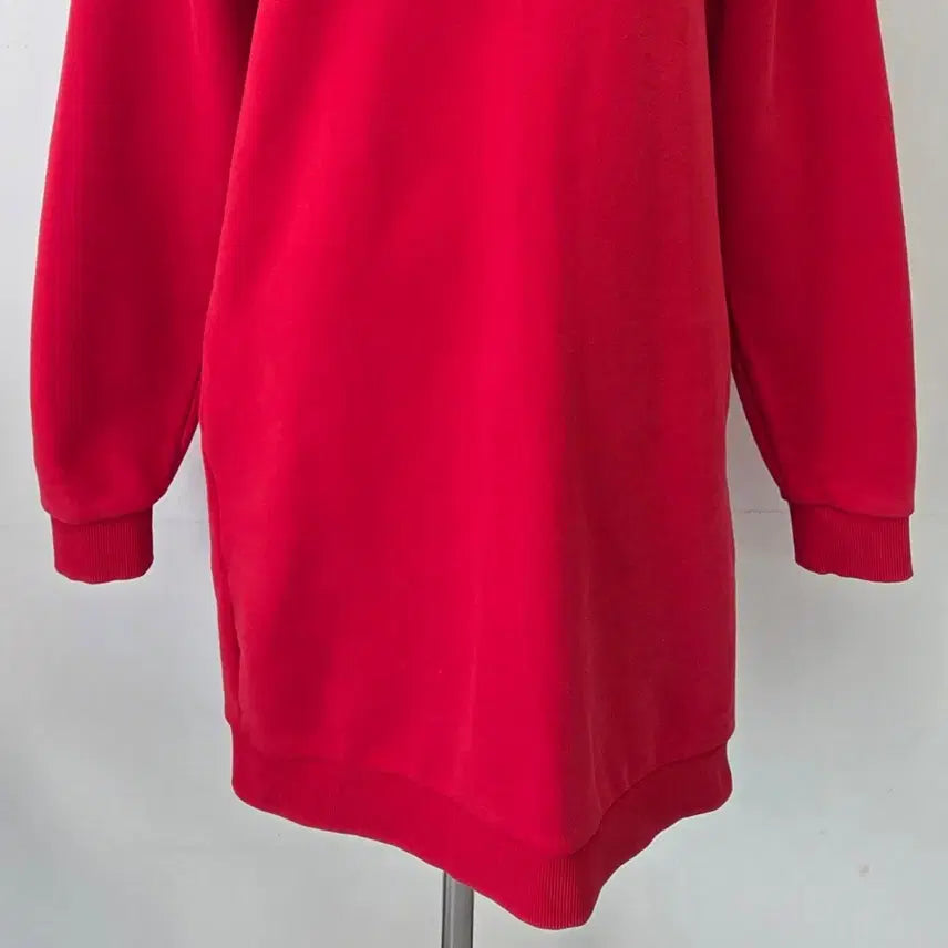 [BUNJANG] Lacoste Red Sweatshirt Dress / 빈티지 만원샵 라코스테 레드 맨투맨 원피스