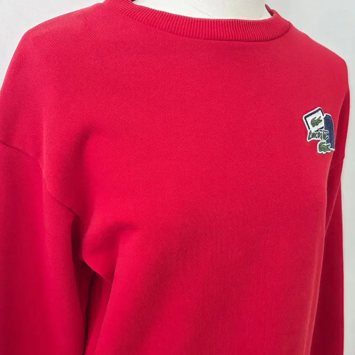 [BUNJANG] Lacoste Red Sweatshirt Dress / 빈티지 만원샵 라코스테 레드 맨투맨 원피스