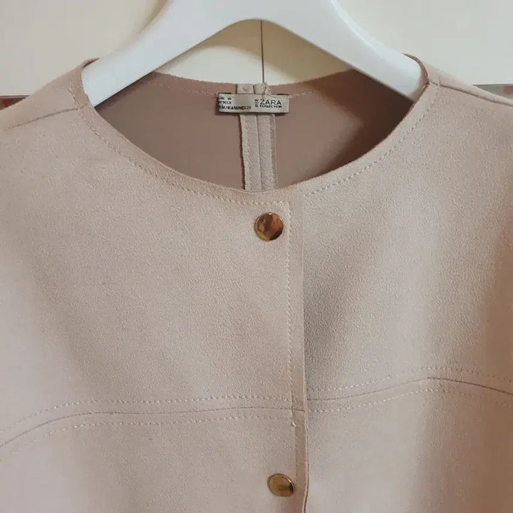 [BUNJANG] ZARA Suede Trench Coat Beige Jacket / 자라 스웨이드 자켓 트렌치코트/555-66