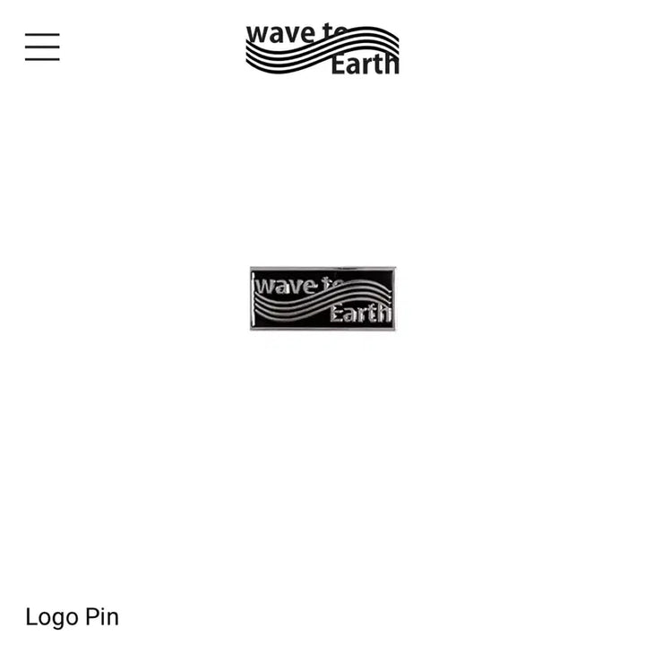 [BUNJANG] wave to earth Pin Badge / wave to earth 웨이브투어스 핀 뱃지