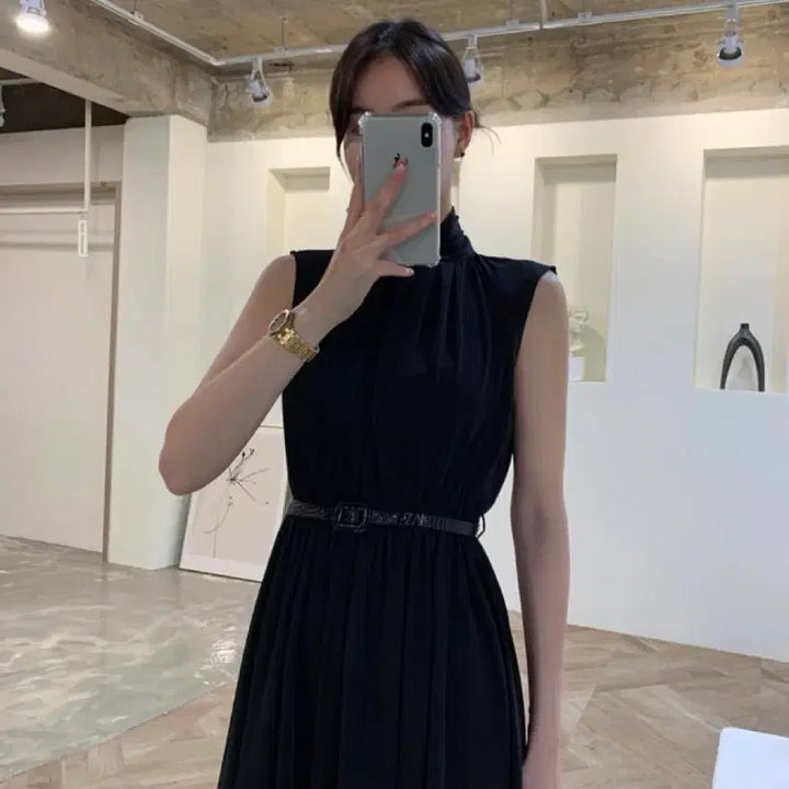 [BUNJANG] Zzivorem Maxi Long Dress with Belt - Women&