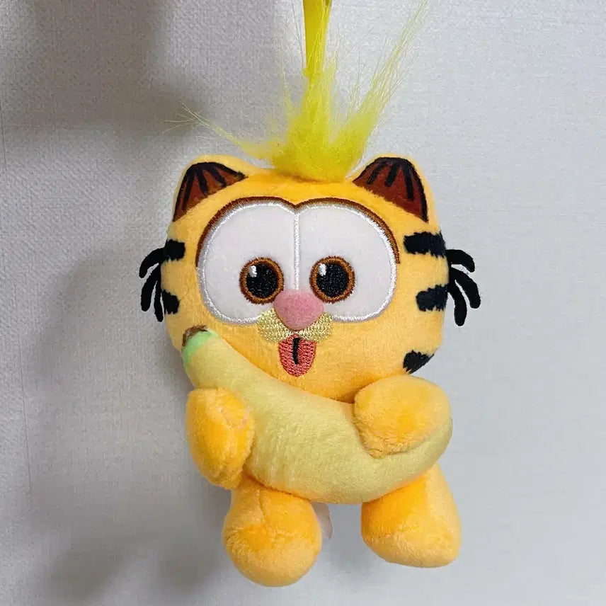 [BUNJANG] Garfield Banana Plush Keyring / 가필드 바나나 인형 키링