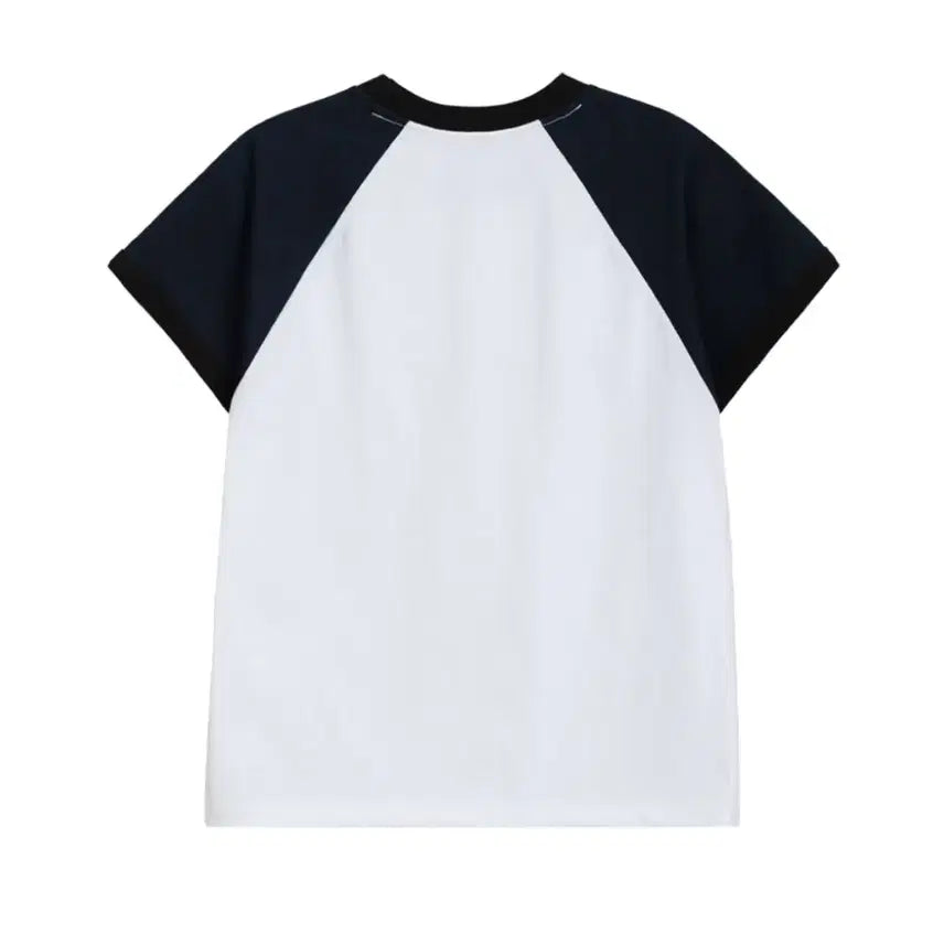 [BUNJANG] OHESIO Dot Raglan T-shirt (White) / 오헤시오 dot raglan t-shirt (white)