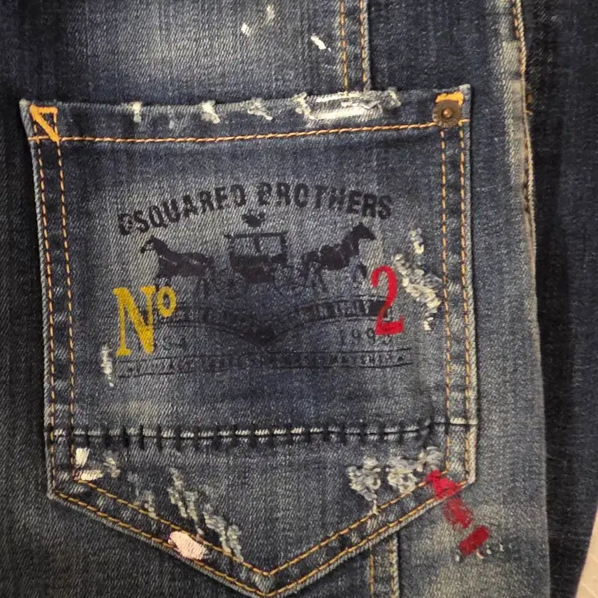 [BUNJANG] Dsquared2 Macha Biker Slim Biker Jeans / 정품 디스퀘어드 마차바이커진50 슬림바이커진50 팝니다