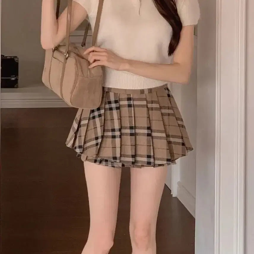 [BUNJANG] Ablly Beige Suede Shoulder Bag / 앞포켓 스웨이드 베이지 브라운 숄더백 에이블리 버클 가죽끈 가방