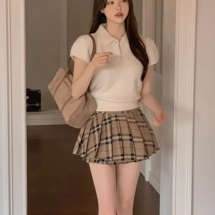 [BUNJANG] Ablly Beige Suede Shoulder Bag / 앞포켓 스웨이드 베이지 브라운 숄더백 에이블리 버클 가죽끈 가방