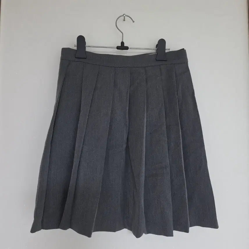 [BUNJANG] Gray Pleated Mini Skirt / 회색 플리츠 스커트 미니스커트