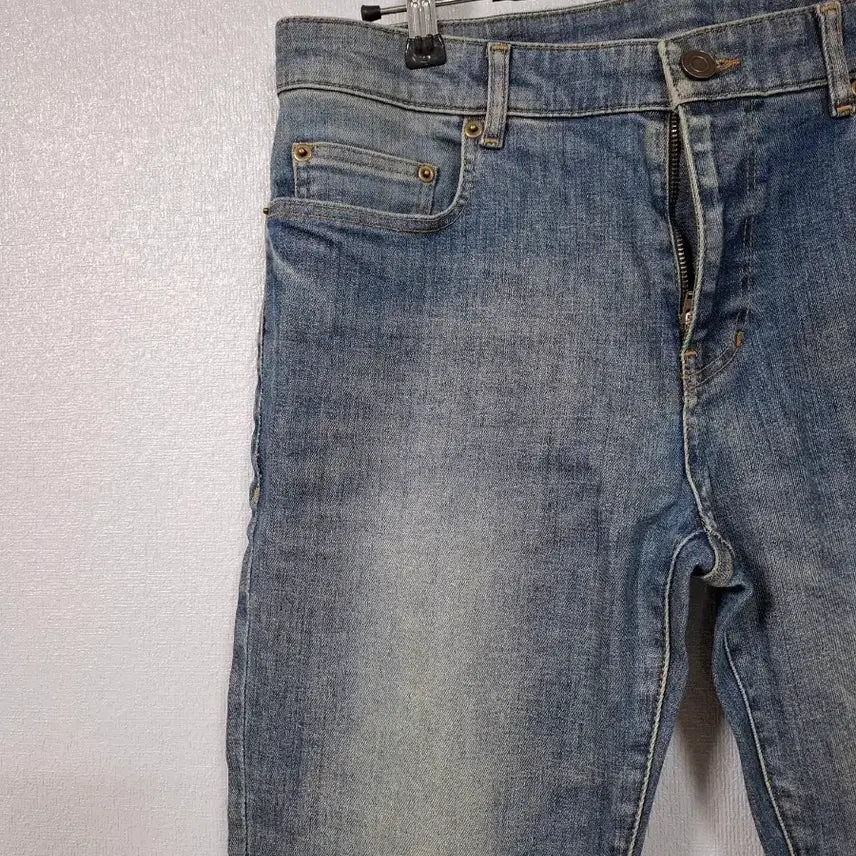 [BUNJANG] System Homme Distressed Stretch Straight Jeans 32 / 시스템옴므 데미지 스판 일자청바지 32