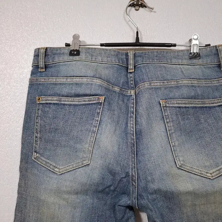 [BUNJANG] System Homme Distressed Stretch Straight Jeans 32 / 시스템옴므 데미지 스판 일자청바지 32