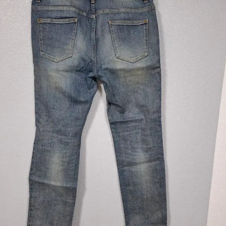 [BUNJANG] System Homme Distressed Stretch Straight Jeans 32 / 시스템옴므 데미지 스판 일자청바지 32