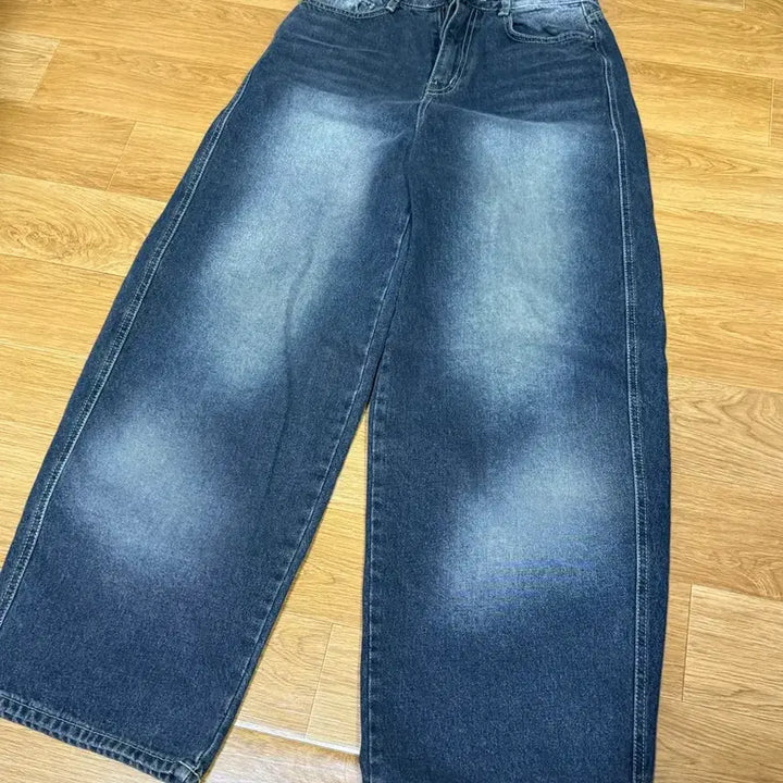 [BUNJANG] Denim Wide Jeans Pants / 데님 와이드 팬츠 청바지 1회 착용