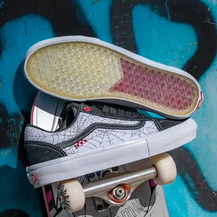 [BUNJANG] Vans Skate Old Skool Spider Black Sneakers / (265) 반스 스케이트 올드스쿨 스파이더 블랙