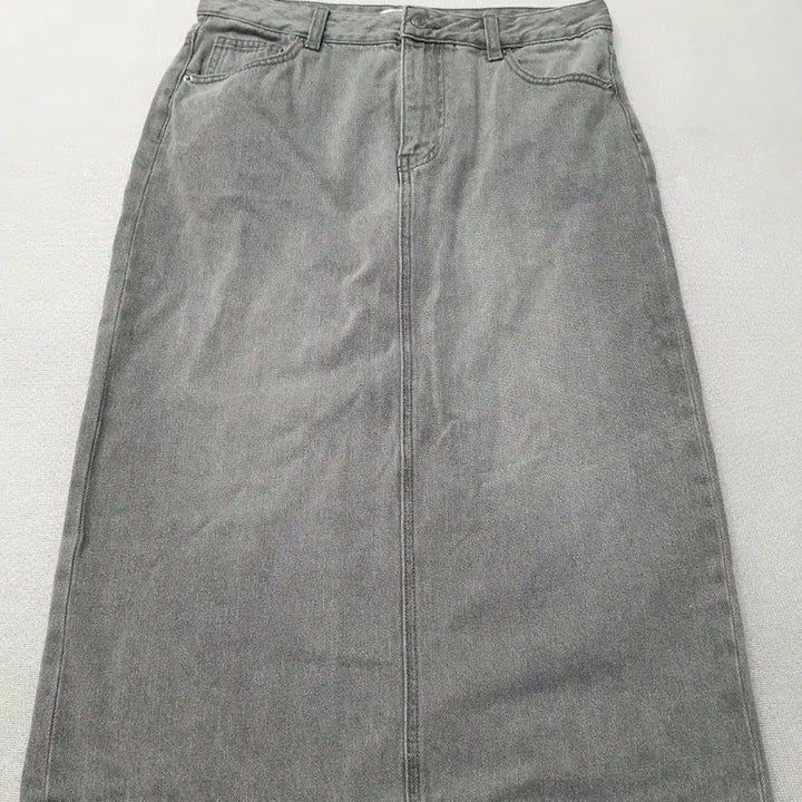 [BUNJANG] Better Denim Gray Denim Long Skirt / 베러데님 회색 데님 롱 스커트 허리30~31
