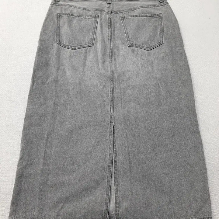 [BUNJANG] Better Denim Gray Denim Long Skirt / 베러데님 회색 데님 롱 스커트 허리30~31