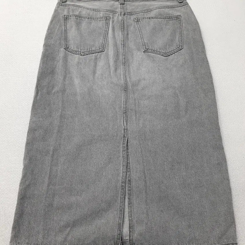 [BUNJANG] Better Denim Gray Denim Long Skirt / 베러데님 회색 데님 롱 스커트 허리30~31