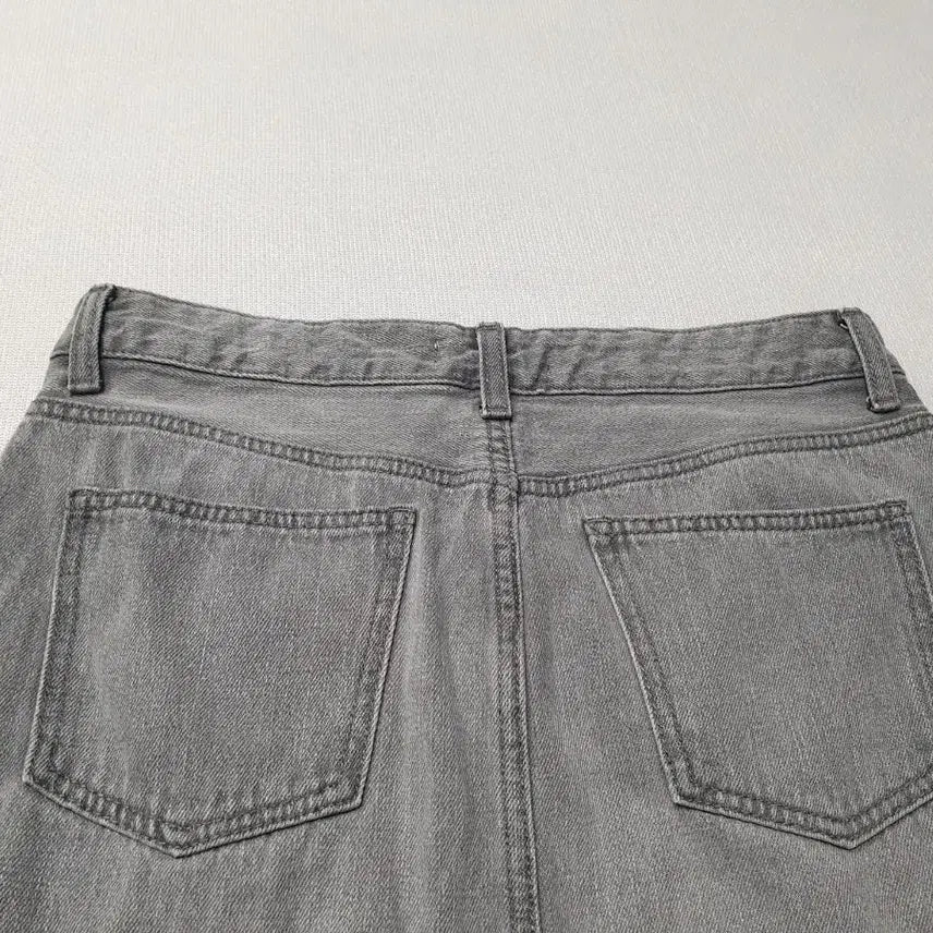 [BUNJANG] Better Denim Gray Denim Long Skirt / 베러데님 회색 데님 롱 스커트 허리30~31
