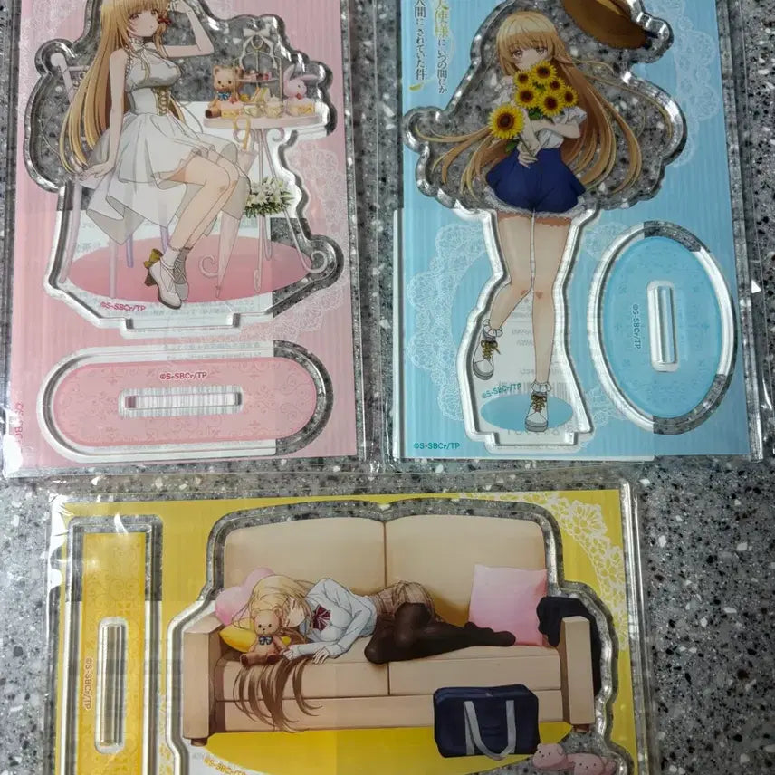 [BUNJANG] The Angel Next Door Acrylic Stand 3-Piece Set / 옆집천사님 아크릴스탠드 3종 세트