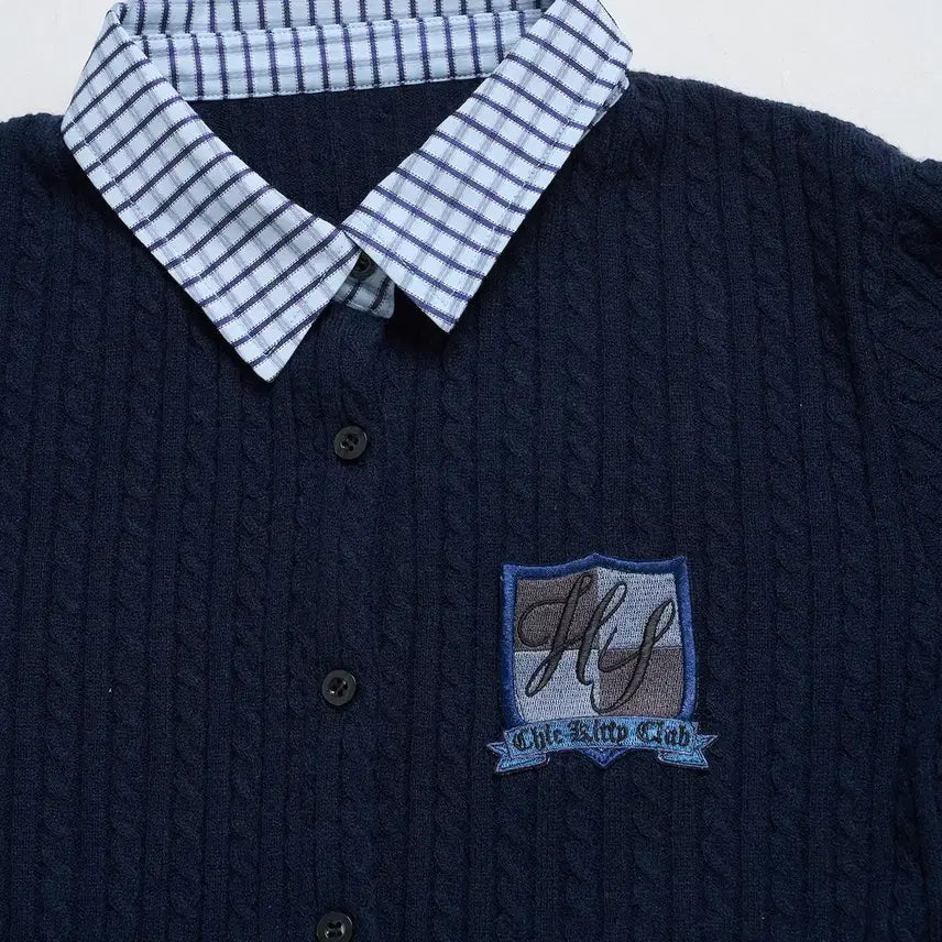 [BUNJANG] Hauls School Cardigan / hauls 하울스 카라가 달린 스쿨풍 가디건