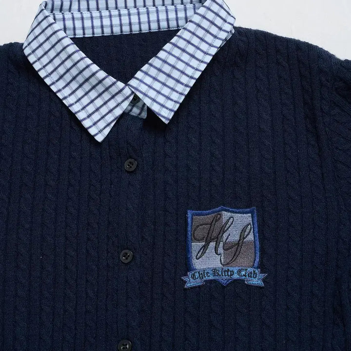 [BUNJANG] Hauls School Cardigan / hauls 하울스 카라가 달린 스쿨풍 가디건