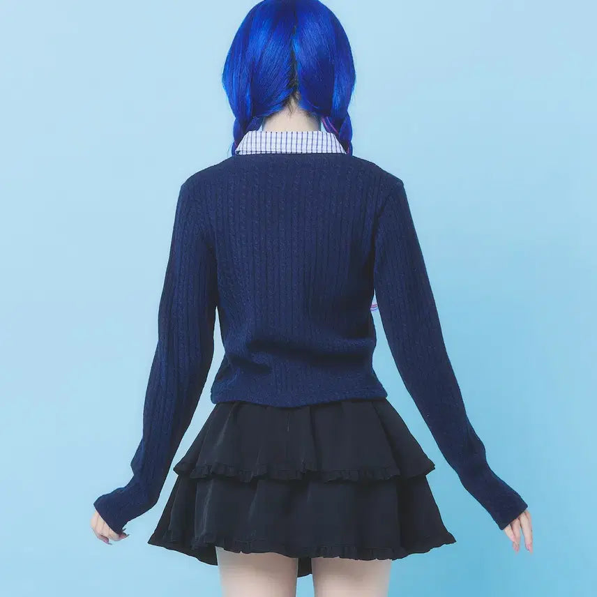 [BUNJANG] Hauls School Cardigan / hauls 하울스 카라가 달린 스쿨풍 가디건