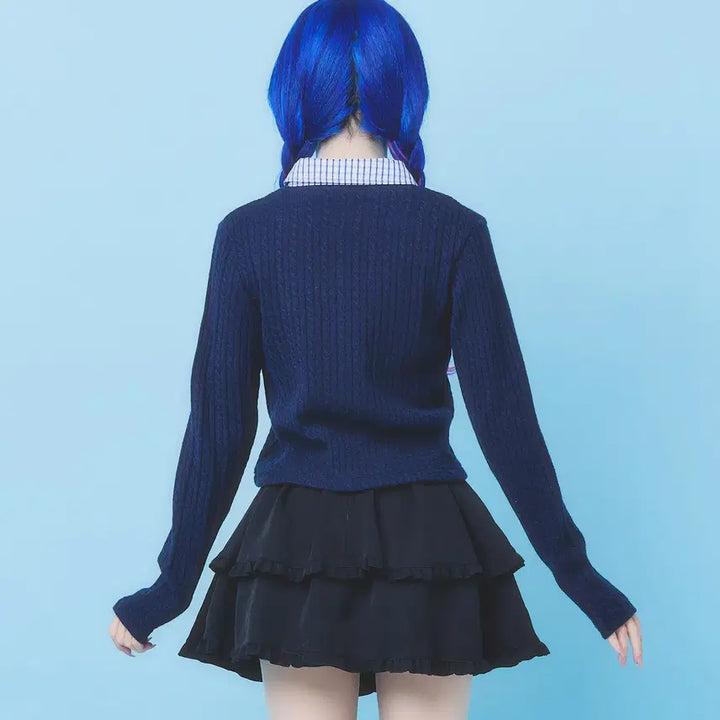 [BUNJANG] Hauls School Cardigan / hauls 하울스 카라가 달린 스쿨풍 가디건