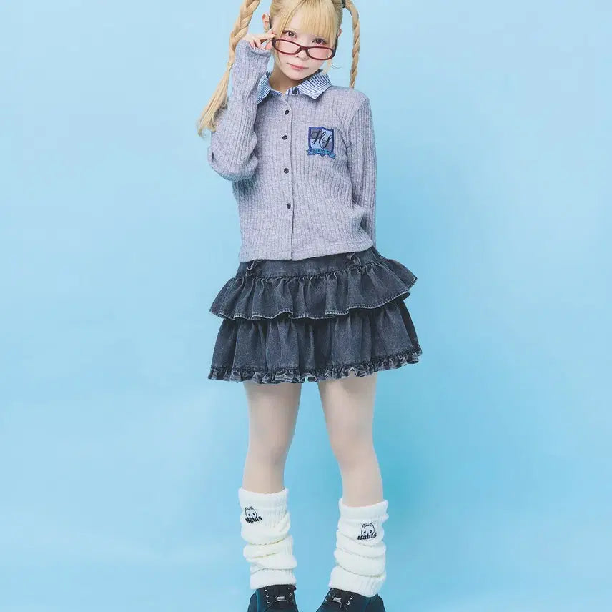 [BUNJANG] Hauls School Cardigan / hauls 하울스 카라가 달린 스쿨풍 가디건