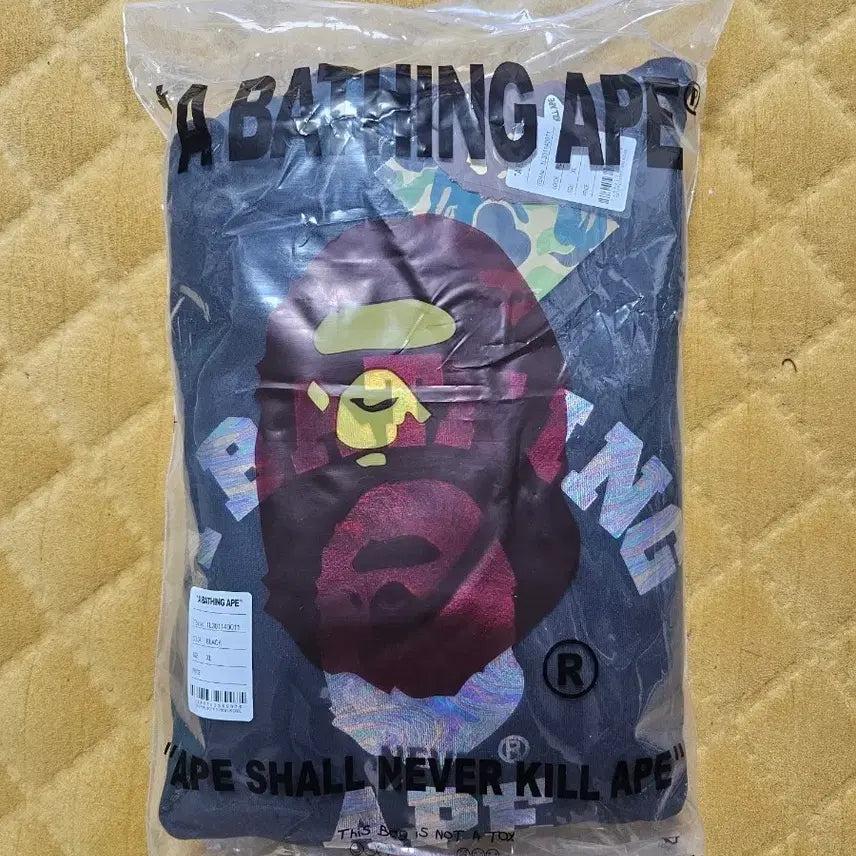 [SOLD OUT] A Bathing Ape 베이프 블랙 후드티 XL 새상품