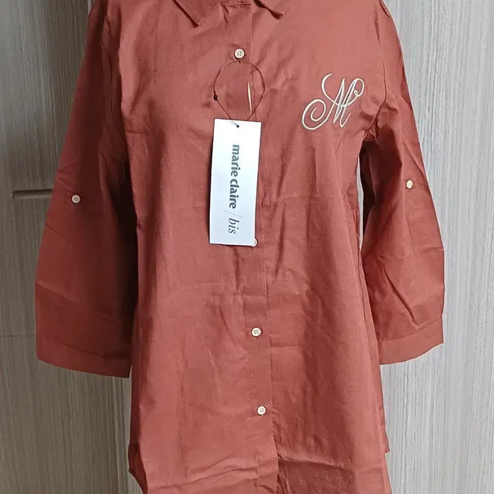 [SOLD OUT] 마리끌레르 칠부 셔츠 브라운 새상품66