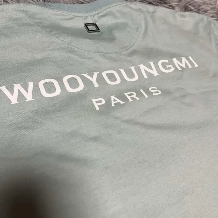 [BUNJANG] Wooyoungmi Back Logo Mint Short Sleeve / [23ss/46size] 우영미 백로고 반팔