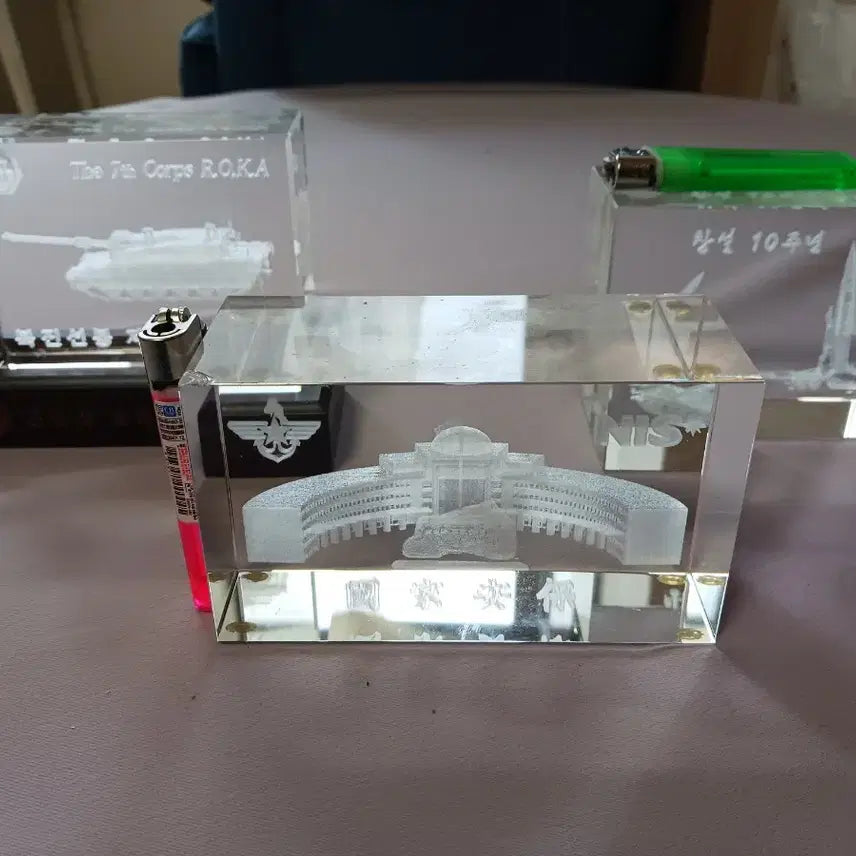 [BUNJANG] 7th Maneuver Corps, NIS, Missile Command Commemorative Paperweight Set / 부대 문진