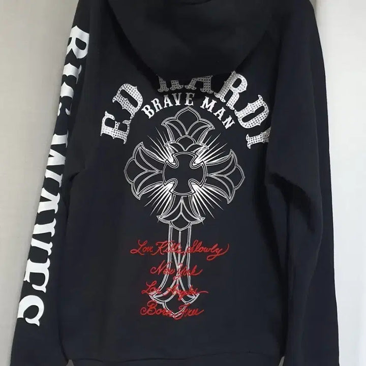 [BUNJANG] Ed Hardy Fleece Lined Hoodie / ED HARDY 기모 후드집업