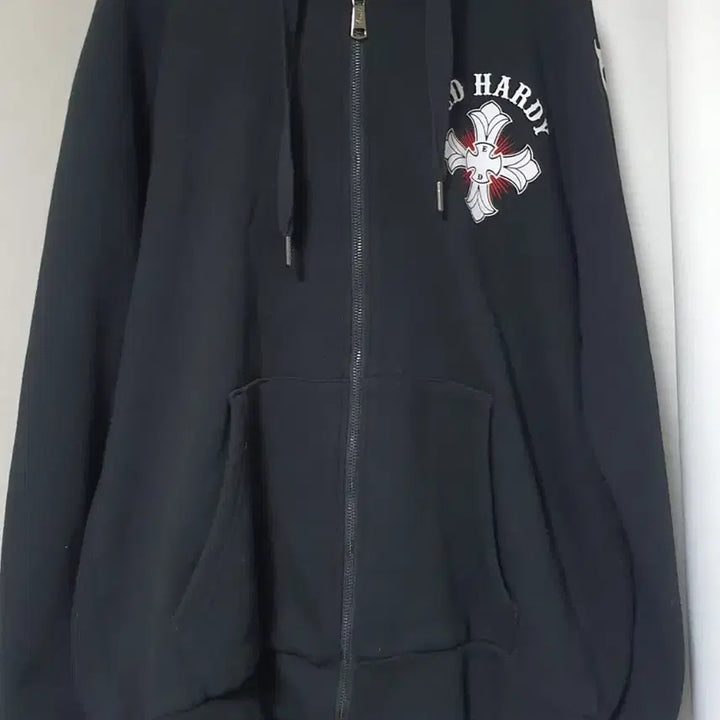 [BUNJANG] Ed Hardy Fleece Lined Hoodie / ED HARDY 기모 후드집업