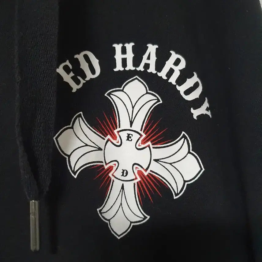 [BUNJANG] Ed Hardy Fleece Lined Hoodie / ED HARDY 기모 후드집업