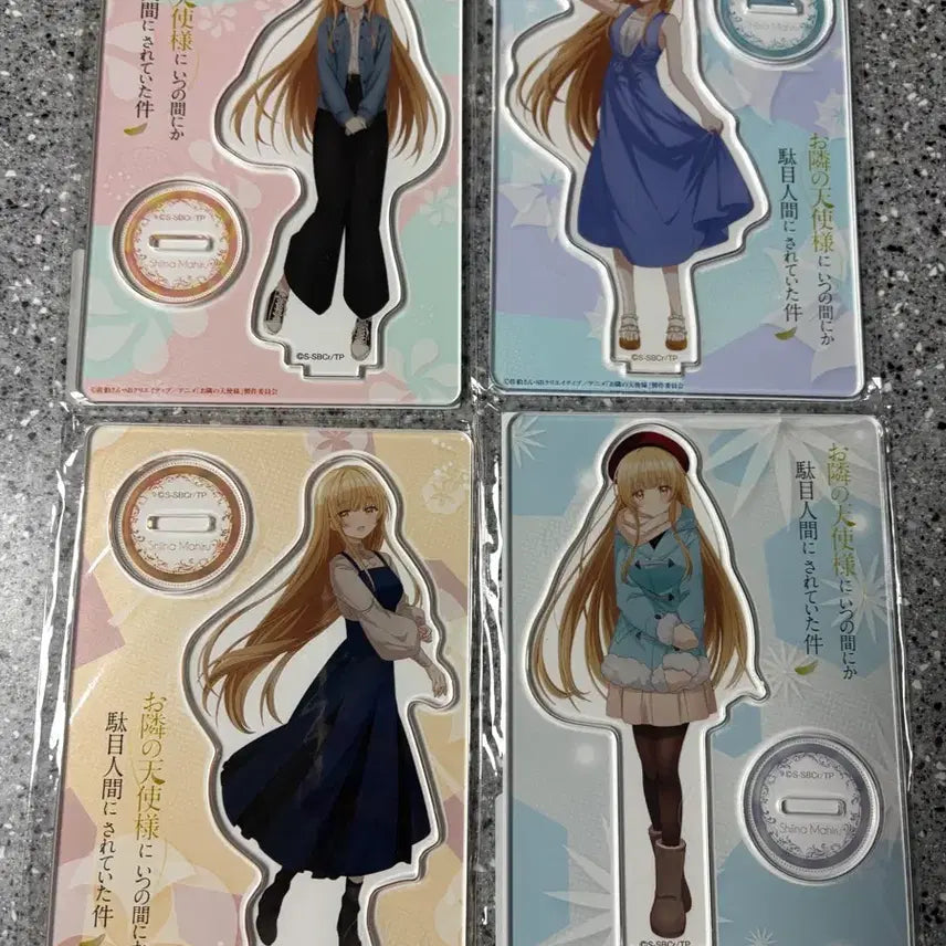 [BUNJANG] The Angel Next Door Acrylic Stand 4-Piece Set / 옆집천사님 아크릴스탠드 4종 세트