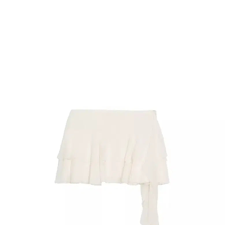 [BUNJANG] ZARA Ruffle Skirt Pants Cream / 자라 러플 스커트 팬츠 크림 판매 4391/508