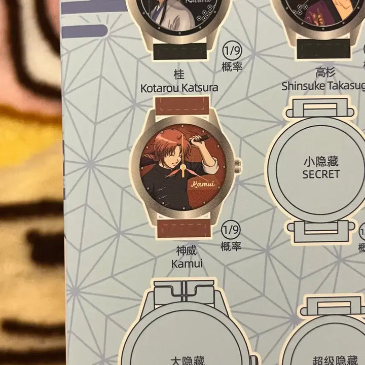 [BUNJANG] Gintama Kamui Wristwatch / 은혼 손목시계 블라인드 박스 카무이