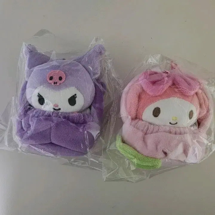 [BUNJANG] Sanrio My Melody/Kuromi Fruit Basket Keychain / 산리오 마이멜로디/쿠로미 인형 과일바구니 키링 새상품
