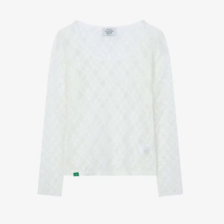 [SOLD OUT] 노컨텐츠 레이스 메시 티 화이트