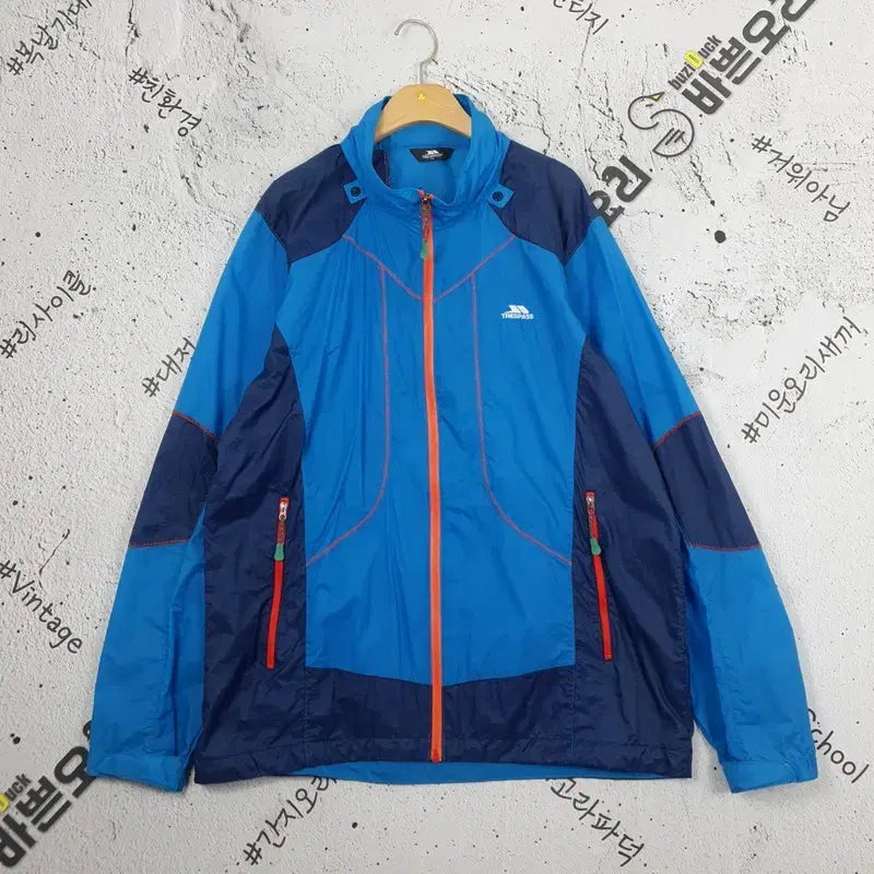 [BUNJANG] TRESPASS Ultralight Windbreaker Jacket - Blue / TRESPASS 초경량 바람막이 자켓 블루 3800145