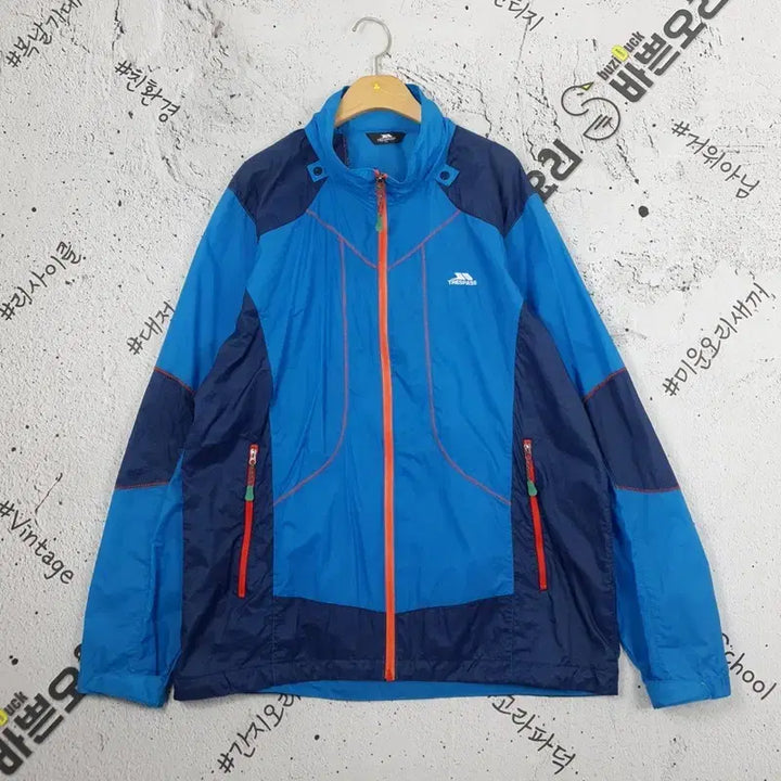 [BUNJANG] TRESPASS Ultralight Windbreaker Jacket - Blue / TRESPASS 초경량 바람막이 자켓 블루 3800145