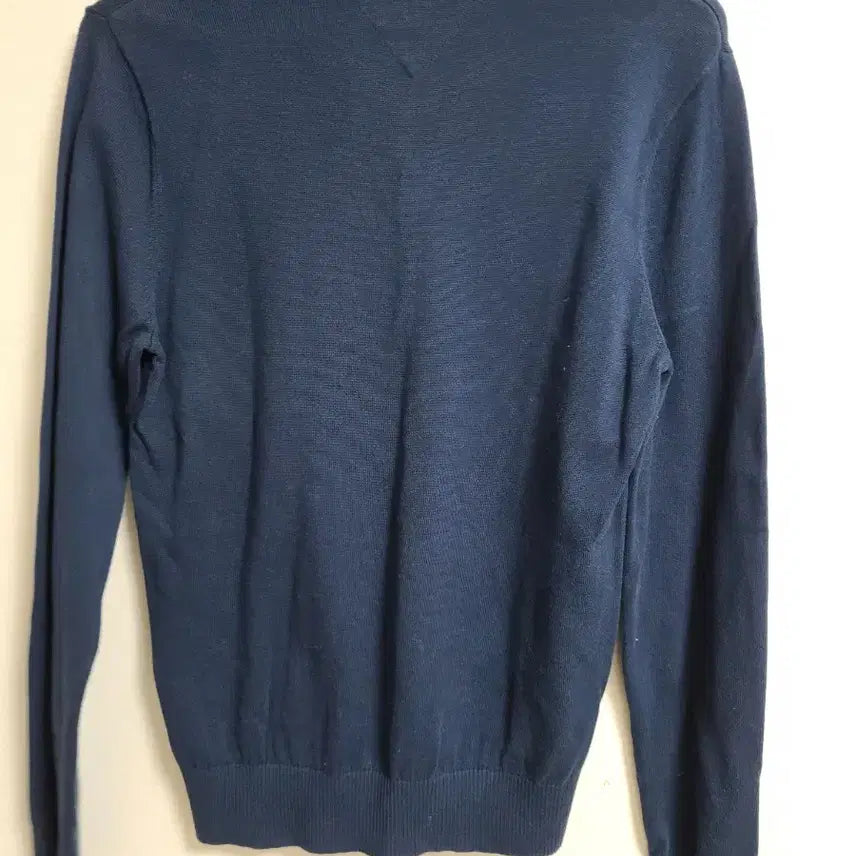 [BUNJANG] Tommy Hilfiger Argyle V-neck Knit Sweater / 타미힐피거 아가일 브이넥 니트 네이비s
