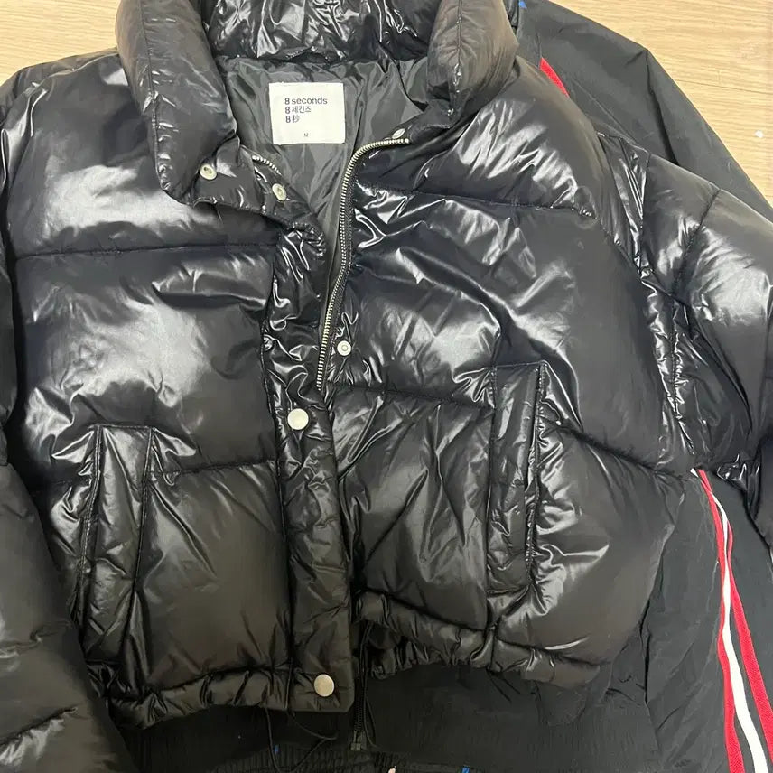 [BUNJANG] 8 Seconds Shiny Short Padded Jacket / 에잇세컨즈 유광 숏패딩 S
