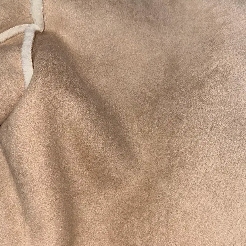 [BUNJANG] Ablie Ivory Beige Short Jacket / 양털 스웨이드 무스탕 베이지 숏자켓 떡볶이코트 /아이보리뽀글이 에이블리