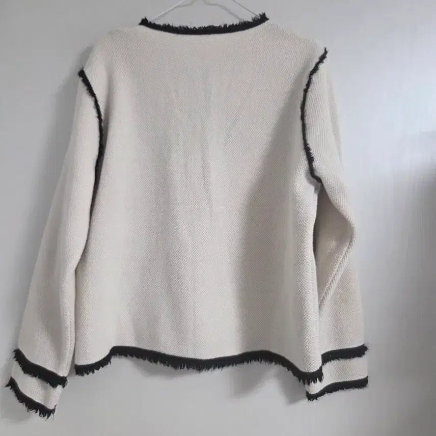 [SOLD OUT] 배색 트위드 가디건 니트 자켓